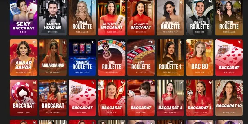 Tham gia cá cược casino BJ88 hấp dẫn cùng đội ngũ dealer nóng bỏng